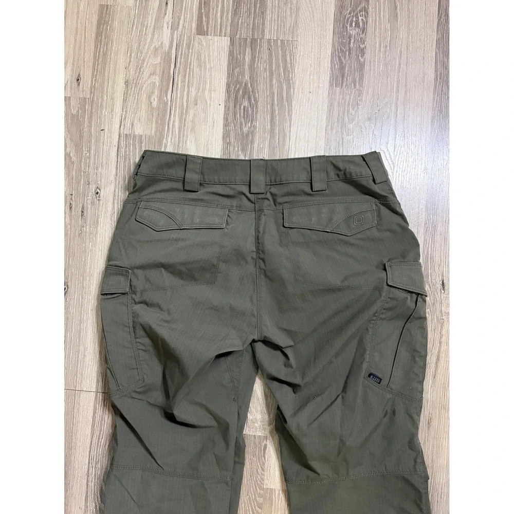 5.11 Tactical Icon‎ Cargo Pants Ripstop Women 14 Long Tall (33x34) Green READ